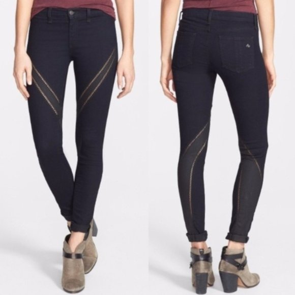 Rag & Bone Midnight Ribbon Jeans Size 24 - Picture 2 of 8